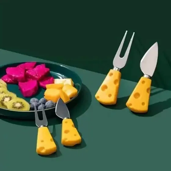 Conjunto para Queijos e Frios 2 Peças - Cabo Design Queijo