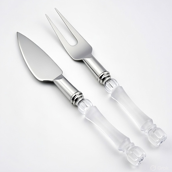 Conjunto para Queijos e Frios - Cabo Transparente